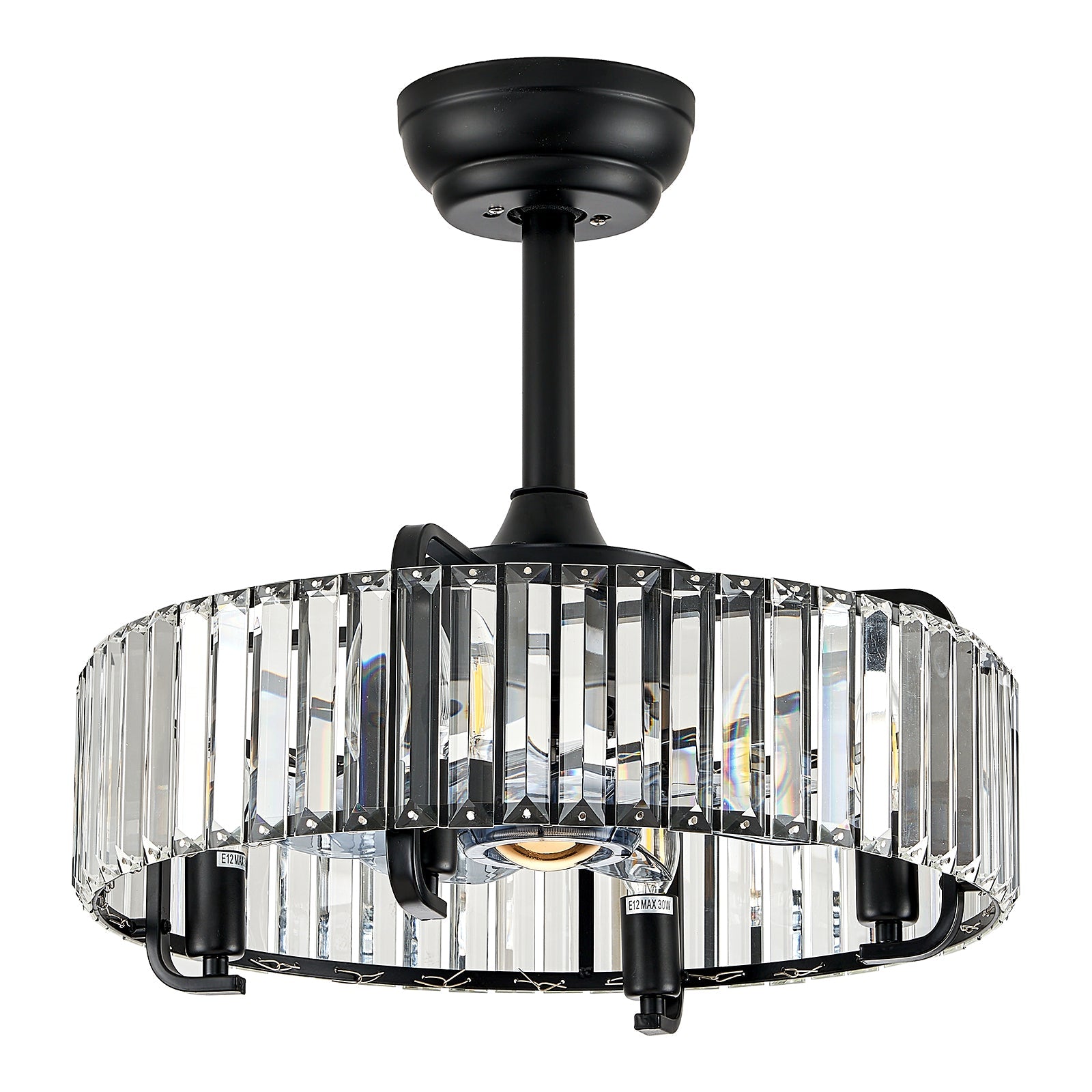 Arturo Modern 6-Speed Ceiling Fan Light: Reverse, Timer, Natural Wind, 30W, E12 x4